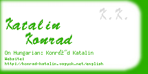 katalin konrad business card